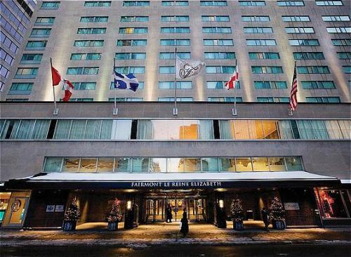 Review of Fairmont Montreal Front of Luxury Hotel